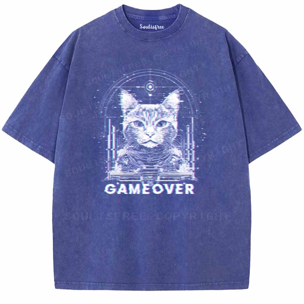 Soulisfree  GAMEOVER Washed Tee