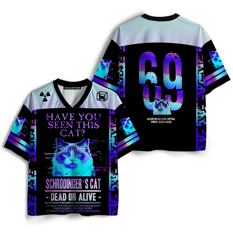 Soulisfree HAVE YOU SEEN THIS CAT? Mesh Jersey