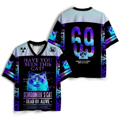 Soulisfree HAVE YOU SEEN THIS CAT? Mesh Jersey