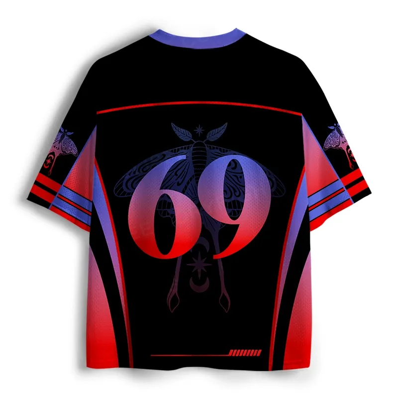oulisfree Mystic Moth Gradient Nature  Mesh Jersey
