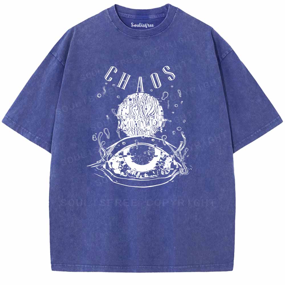 Soulisfree CHAOS EYES Washed Tee