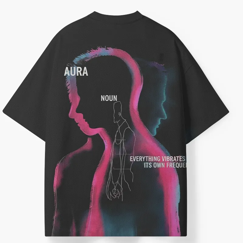 Soulisfree EVERYTHING VIBRATES AT IT'S OWN FREQUENCY ECO‑PERF Graphic Tee