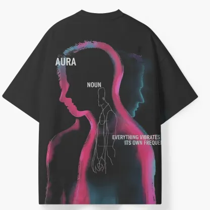 Soulisfree EVERYTHING VIBRATES AT IT'S OWN FREQUENCY ECO‑PERF Graphic Tee