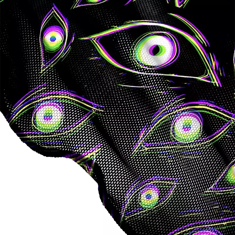 Soulisfree Glitch Vision Sheer Mesh Cover Up