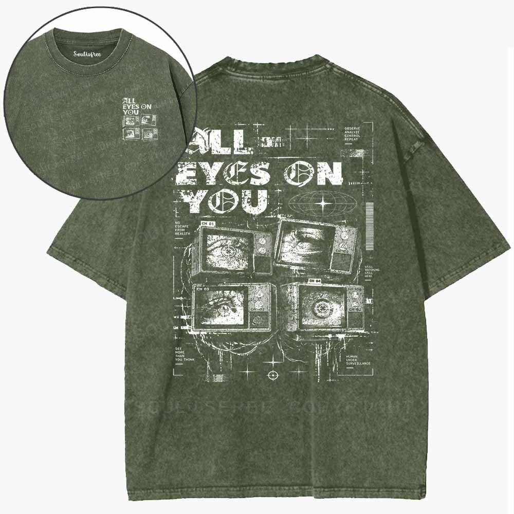 Soulisfree  Eyes Behind The Signal Washed Tee