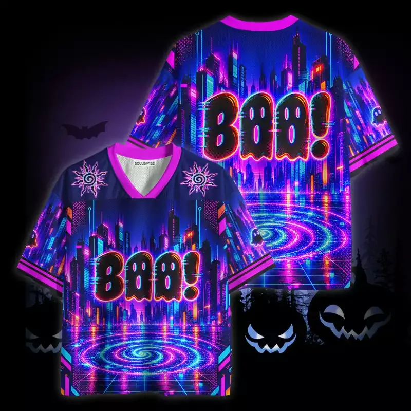 Soulisfree Neon Boo City Mesh Jersey