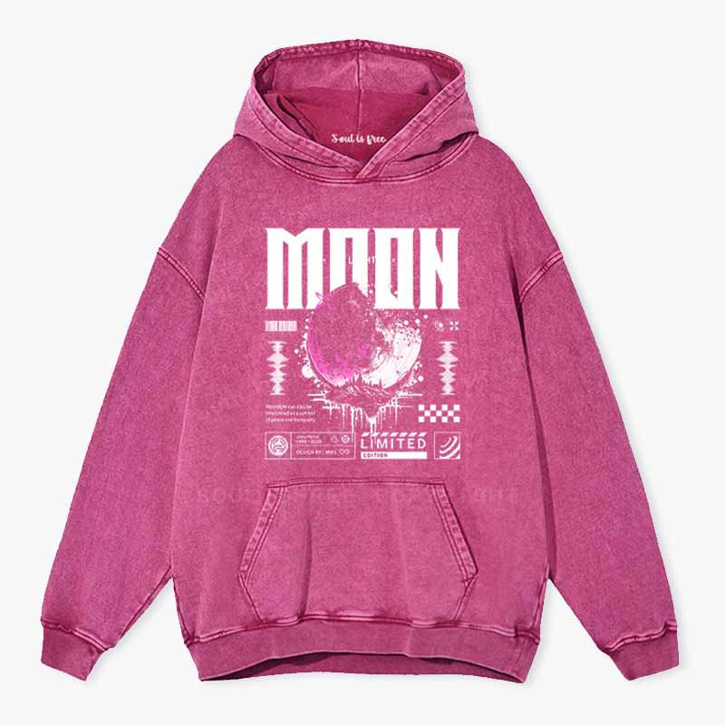 Soulisfree Limited Edition Moon  Washed Hoodie
