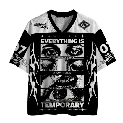 Soulisfree Lowest Points Graphic Mesh Jersey