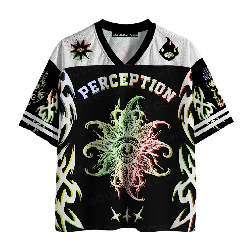 Designed Soulisfree Chromatic Eye Mesh Jersey