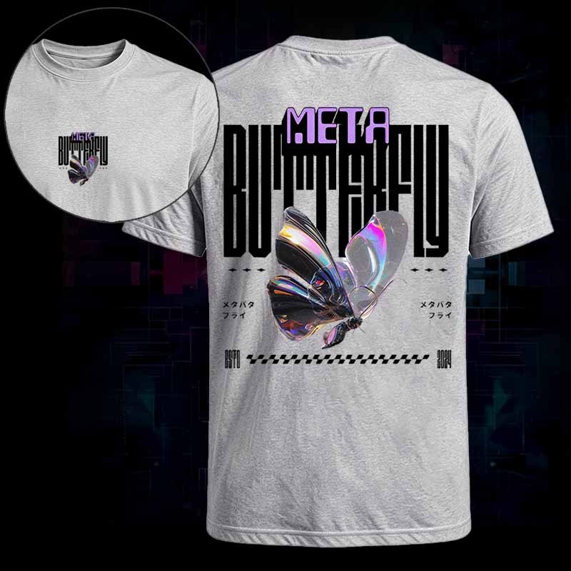 Soulisfree Cyber Iridescent Butterfly Classic Tee