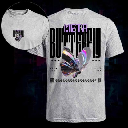 Soulisfree Cyber Iridescent Butterfly Classic Tee