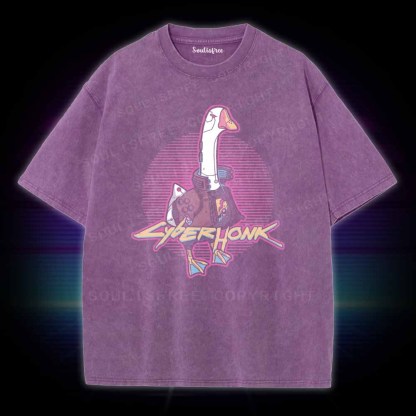 Soulisfree CYBER HONK Washed Tee