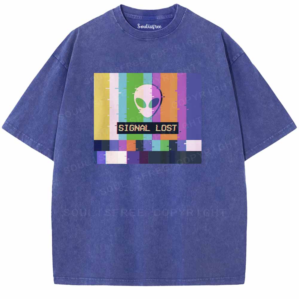 Soulisfree  SIGNAL LOST Washed Tee
