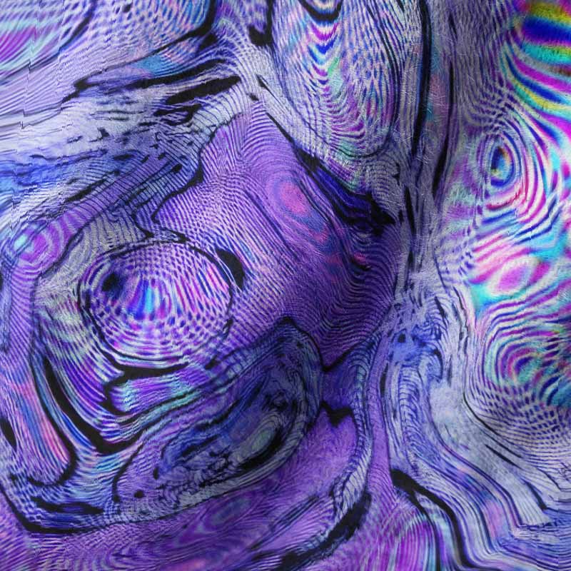 Soulisfree Hypnotic Purple Vortex Fuzzy Beanie