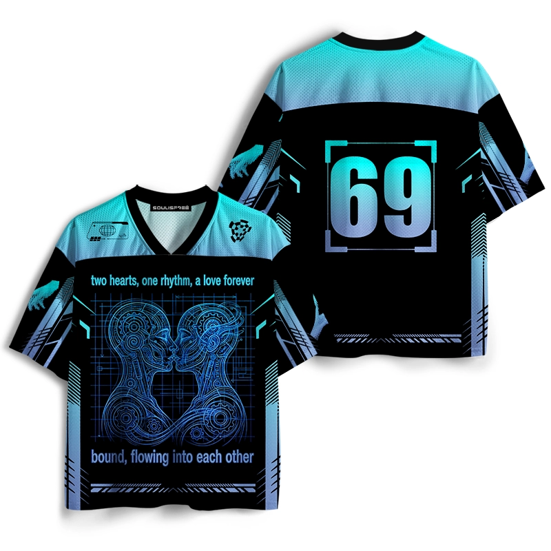 Soulisfree Two Hearts, One Rhythm Mesh Jersey