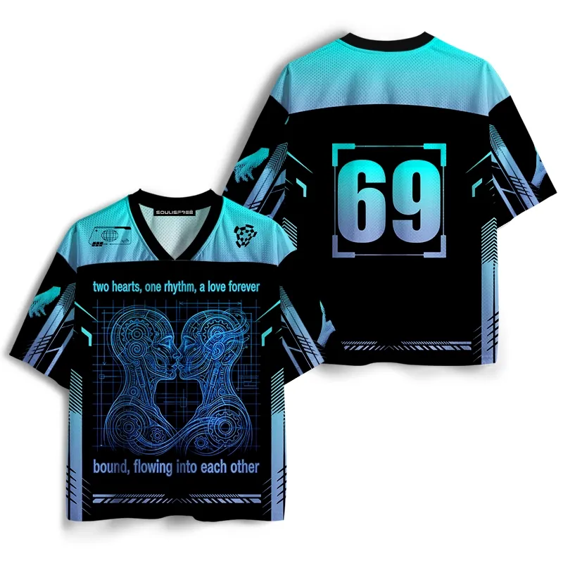 Soulisfree Two Hearts, One Rhythm Mesh Jersey