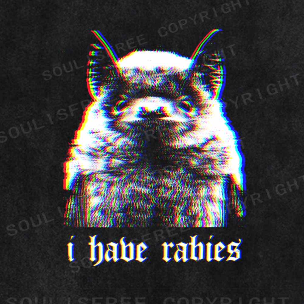 Soulisfree  I Habe Rabies Washed Tee