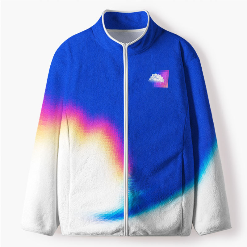 Soulisfree  DIGITAL DAYDREAM ,REALITY CAN WAIT  Flannel Zip-Up Jacket