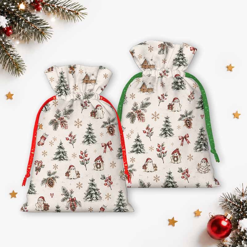Soulisfree A Christmas Forest Dream Christmas Gift Pouch