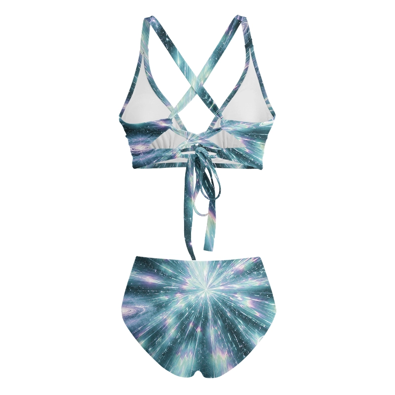 Soulisfree Cosmic Starburst Galaxy Glitch Cross Bikini