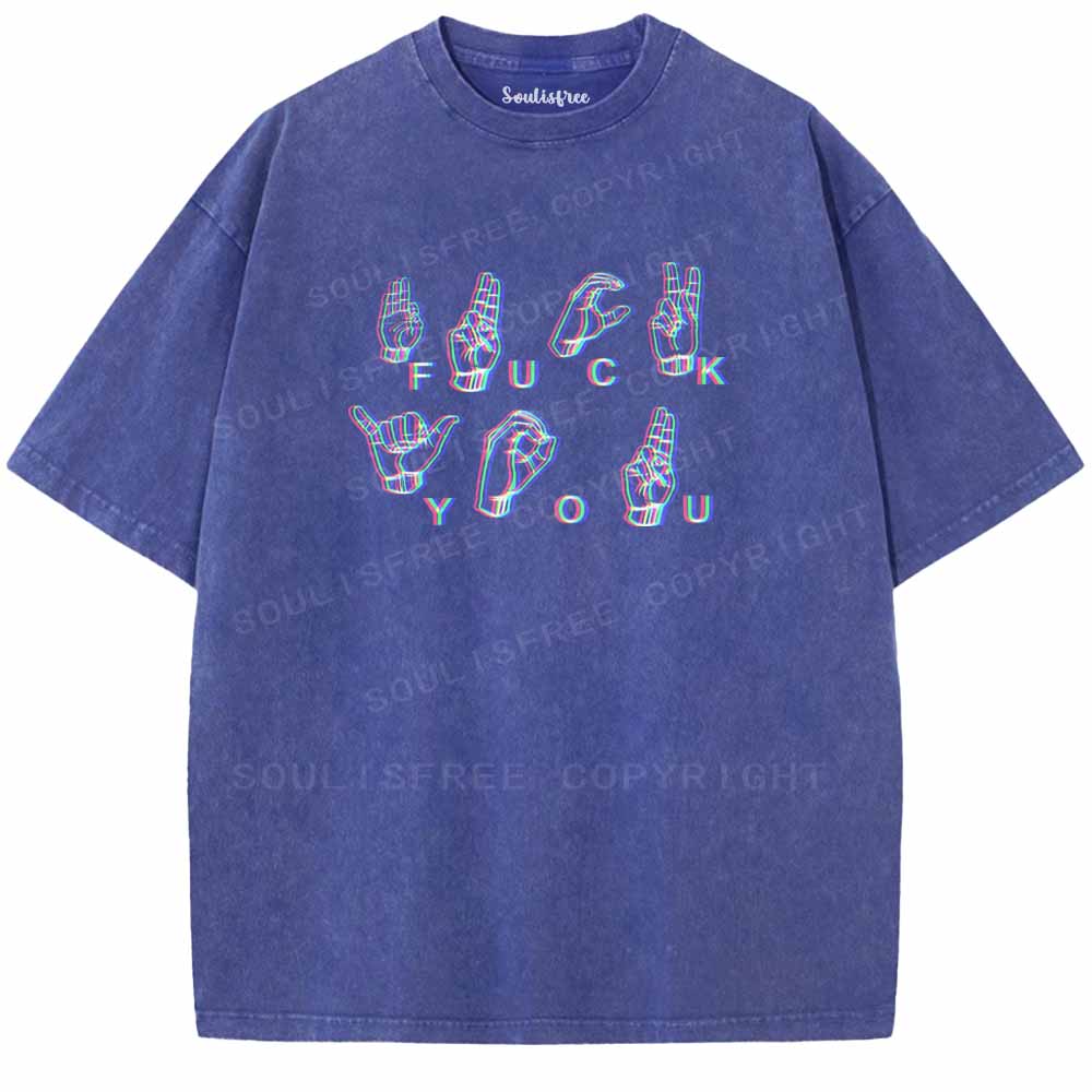 Soulisfree UNAPOLOGETIC SIGNS Washed Tee