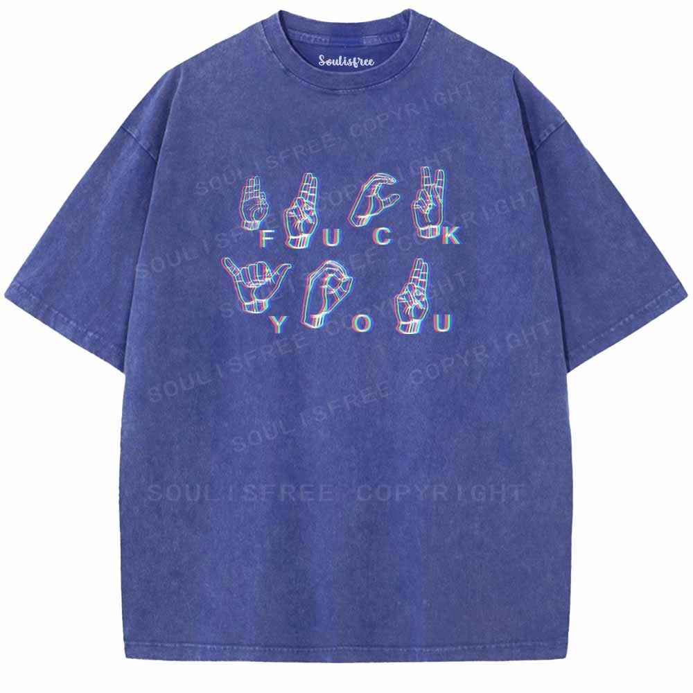 Soulisfree UNAPOLOGETIC SIGNS Washed Tee