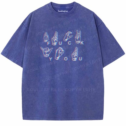 Soulisfree UNAPOLOGETIC SIGNS Washed Tee