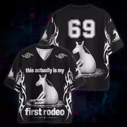 Soulisfree This Actually Is My First Rodeo Mesh Jersey
