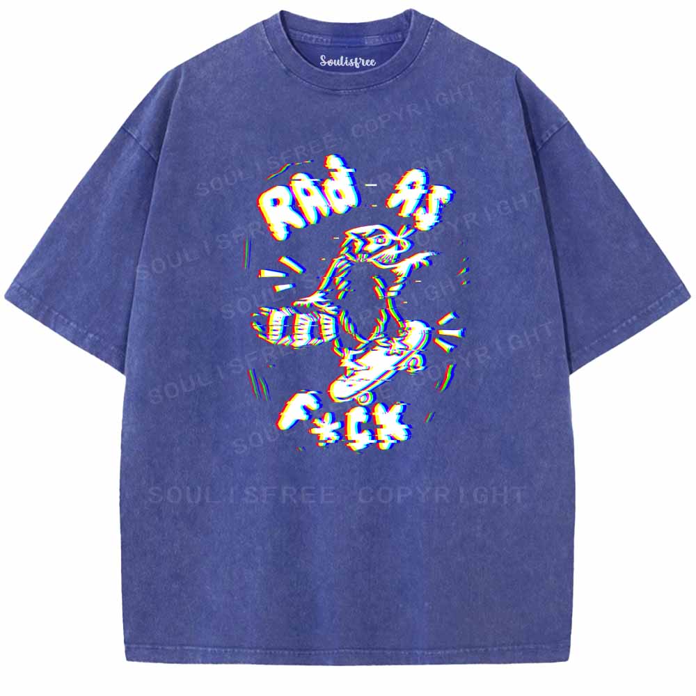 Soulisfree  RAD AS F*CK Washed Tee