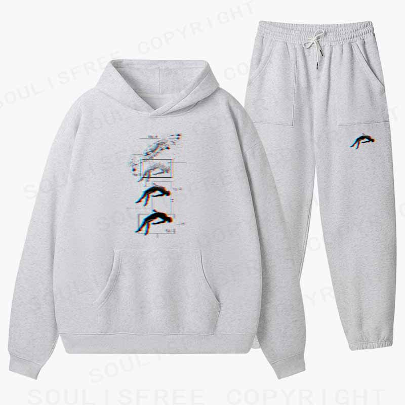 Soulisfree 404: SELF NOT FOUND Cotton Fleece Hoodie Set