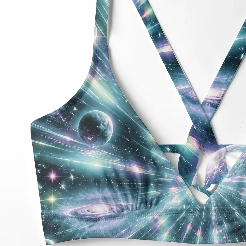 Soulisfree Cosmic Starburst Galaxy Glitch Cross Bikini
