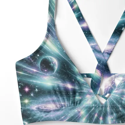 Soulisfree Cosmic Starburst Galaxy Glitch Cross Bikini