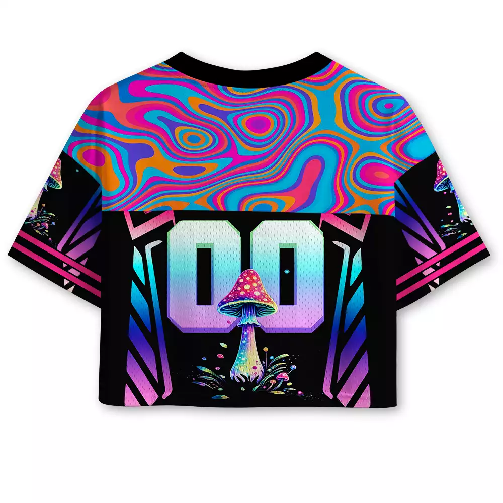 Soulisfree Ethereal Frame Quantum Suspension Illusion Cropped Mesh Jersey