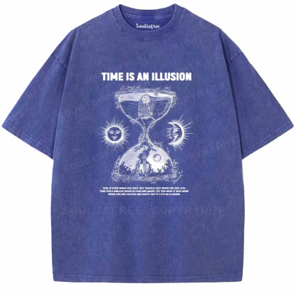 Soulisfree TIME IS AN ILLUSION Washed Tee