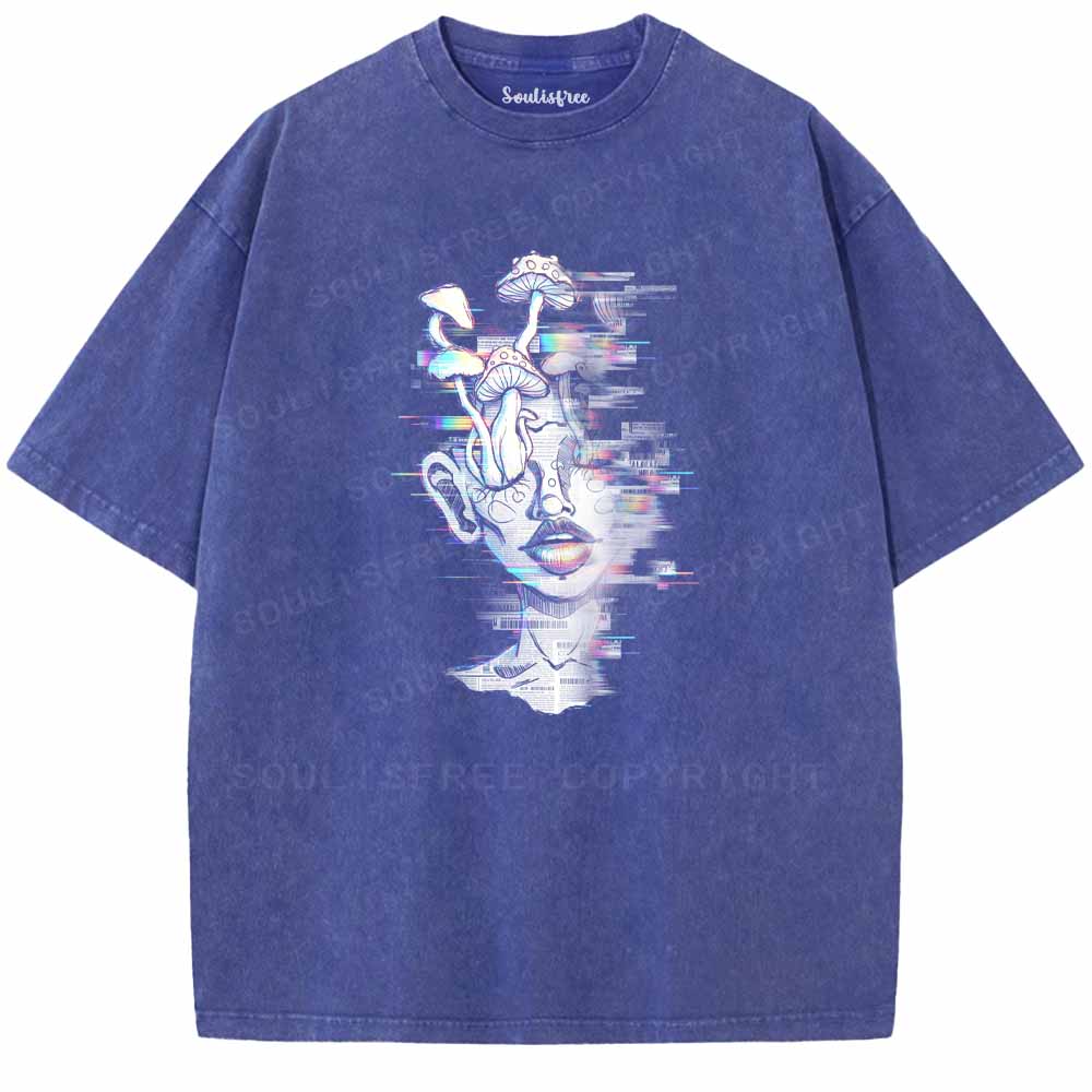 Soulisfree Fungi Growing In My Mind Washed Tee