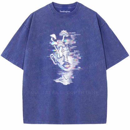 Soulisfree Fungi Growing In My Mind Washed Tee