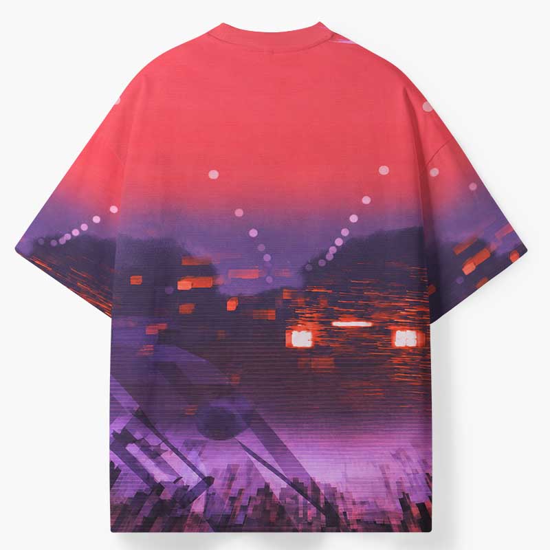 Soulisfree Neon Afterglow ECO‑PERF Graphic Tee