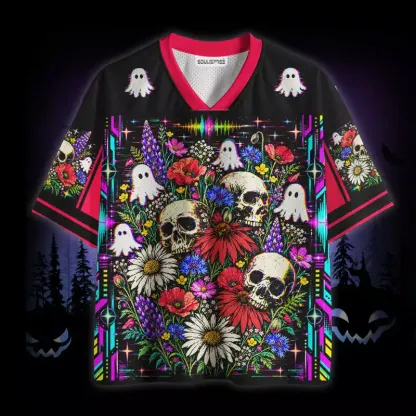 Soulisfree Neon Haunted Garden Mesh Jersey