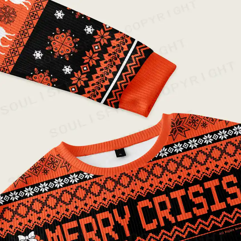 Personalized The Mystery Of Black Holes Mesh Jersey Ugly Christmas Knit Sweatshirt