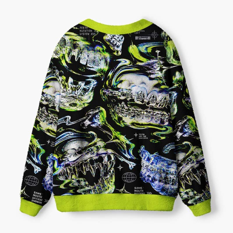 Soulisfree The Nature Of Instinct Fuzzy Cardigan Sweater
