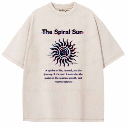 Soulisfree The Spiral Sun Washed Tee