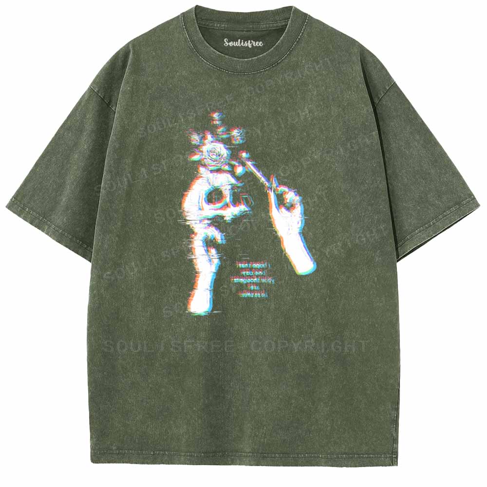 Soulisfree Beauty Blooms Within Bone Washed Tee