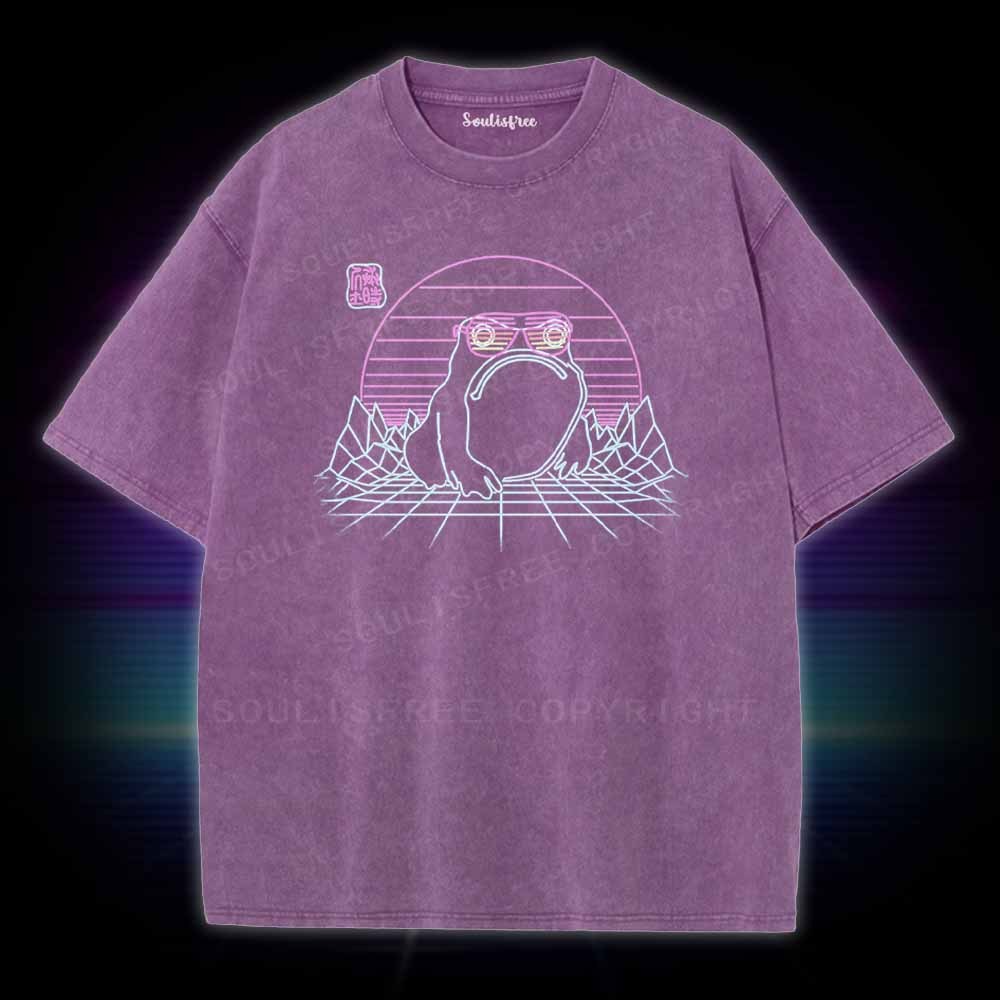 Soulisfree Unhappy Frog Washed Tee
