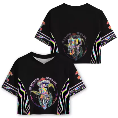 Soulisfree One With Nature, One With Soul Cropped Mesh Jersey