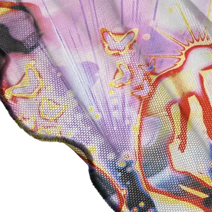 Soulisfree Radiant Celestial Figure Sheer Mesh Cover Up