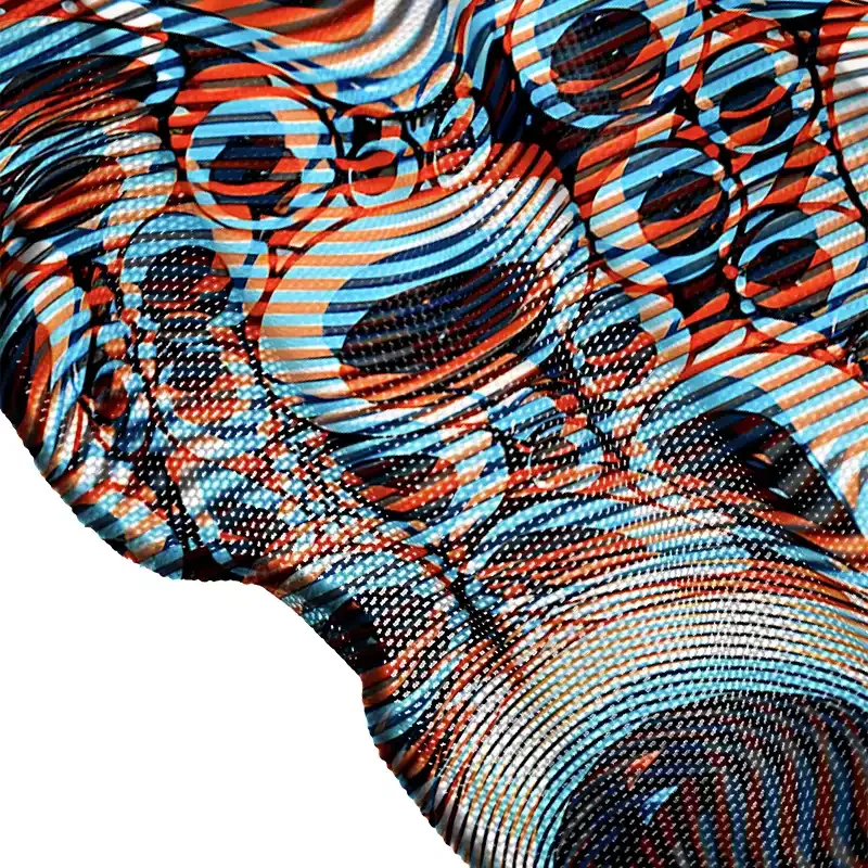 Soulisfree Trippy Optical Vortex Sheer Mesh Cover Up