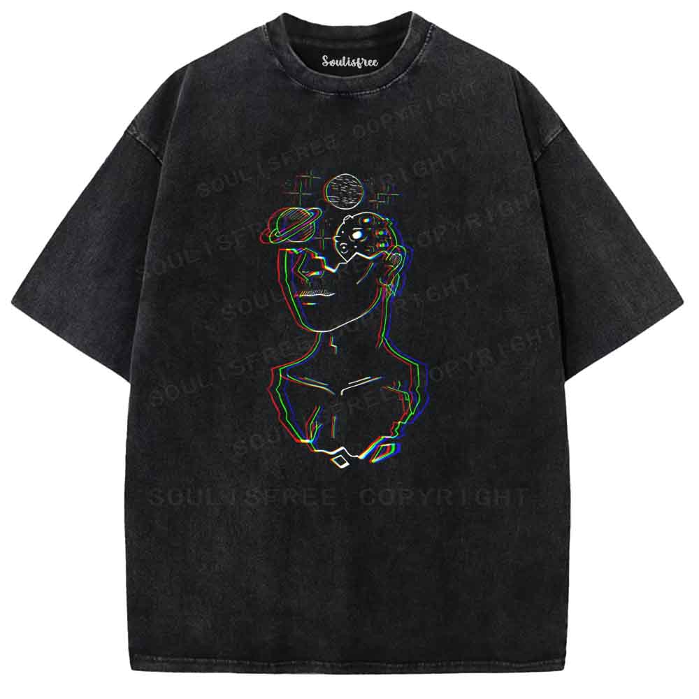 Soulisfree Planetary Mindscape Washed Tee