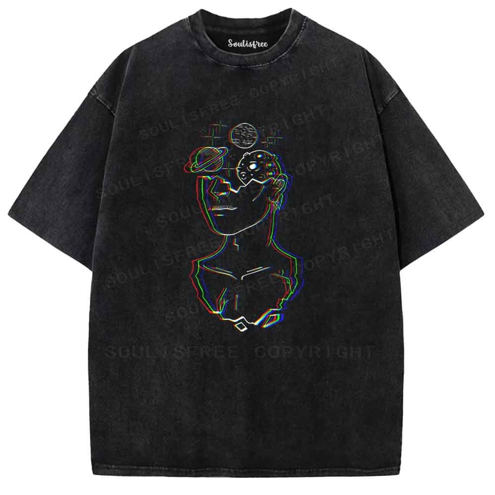 Soulisfree Planetary Mindscape Washed Tee