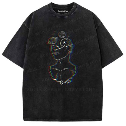 Soulisfree Planetary Mindscape Washed Tee