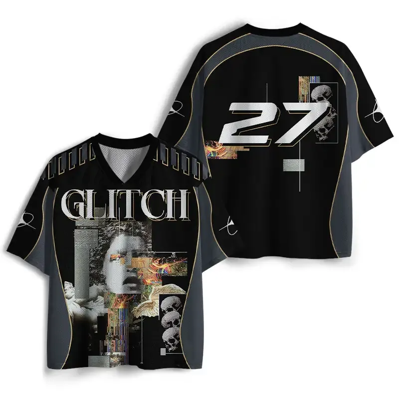 Soulisfree Digital Error Signal Collapse GLITCH Edition Mesh Jersey